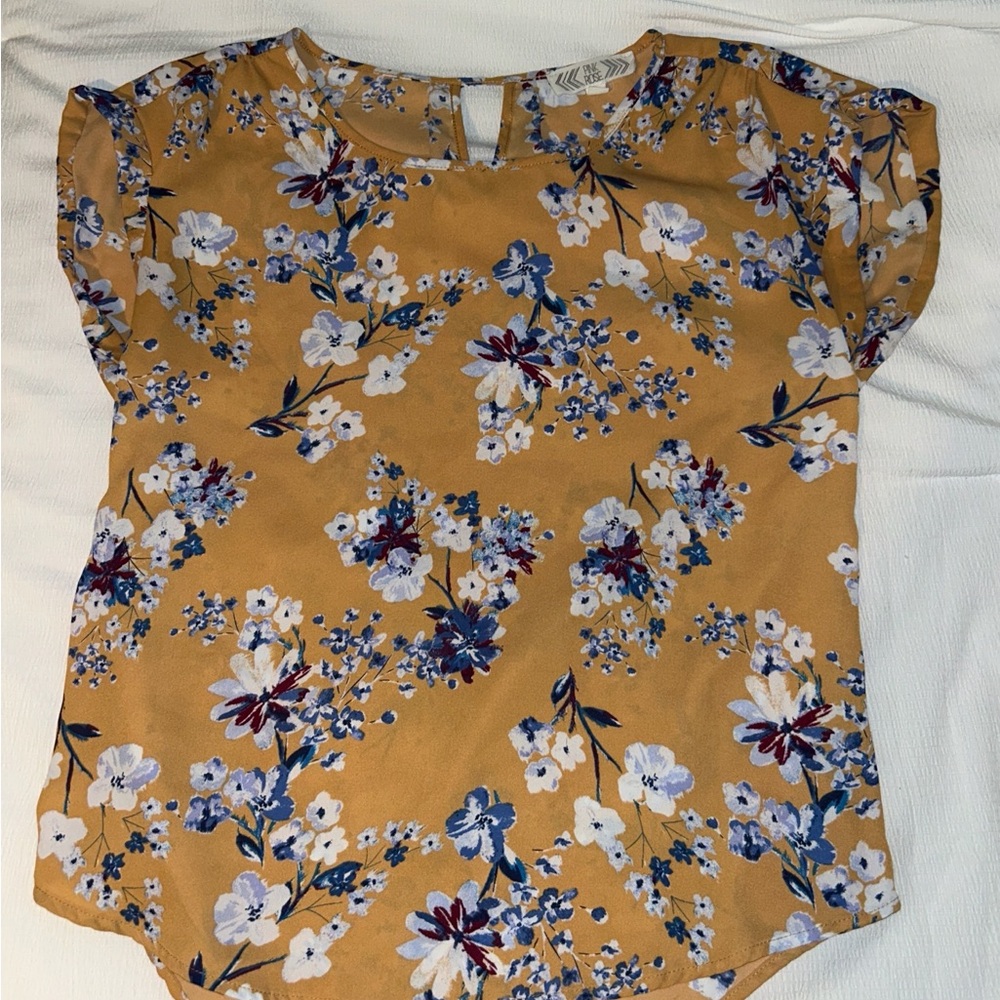 Women’s Floral Yellow Blouse